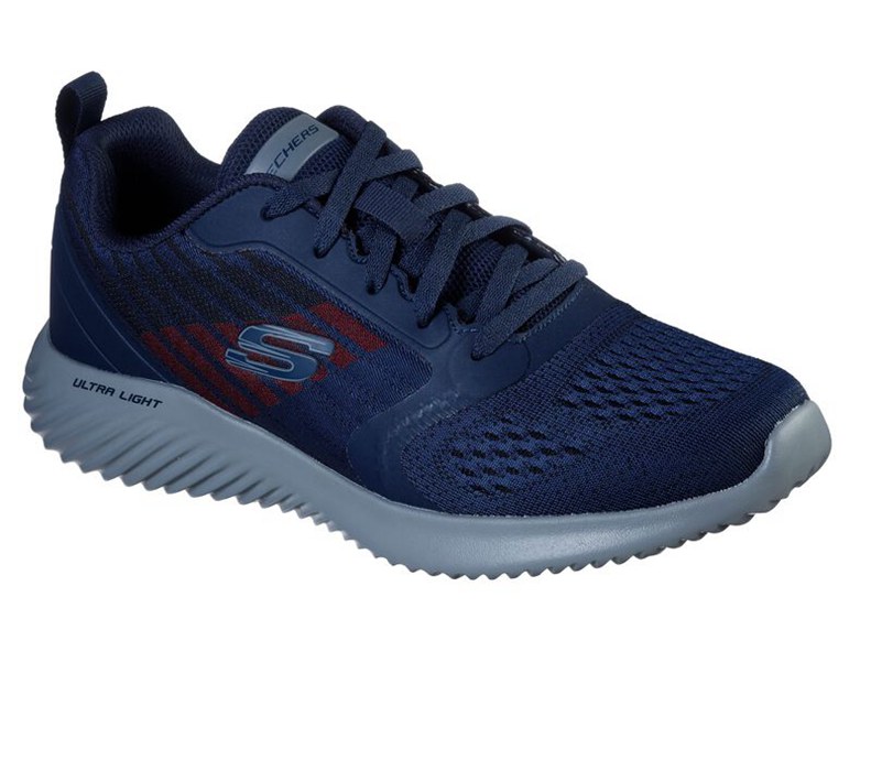 Skechers Herr Marinblå/Grå Sneakers - Bounder - Verkona - Sverige (WKLDG-1432)